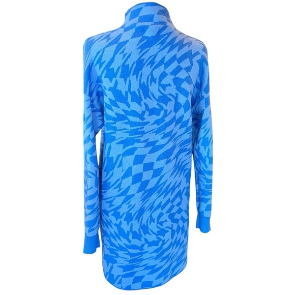 NWT Gianni Bini GB Geometric Swirl Sweater Dress Girls Sz S  Long Sleeve Blue - Picture 6 of 10